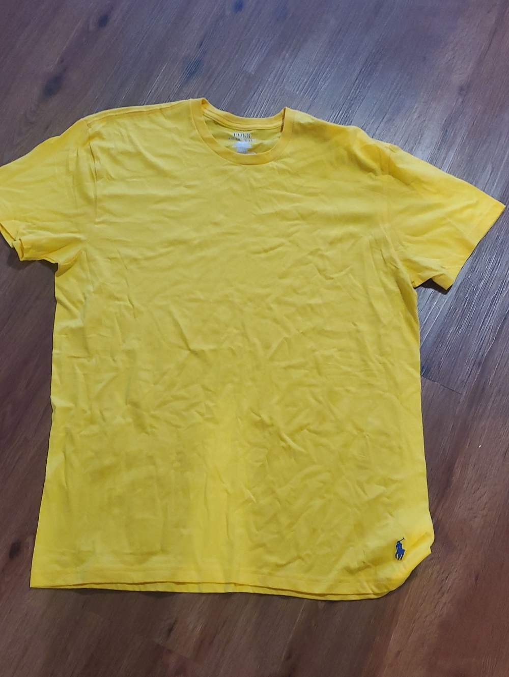 Polo by Ralph Lauren Bright Yellow Crew Tee with Embroidered Pony